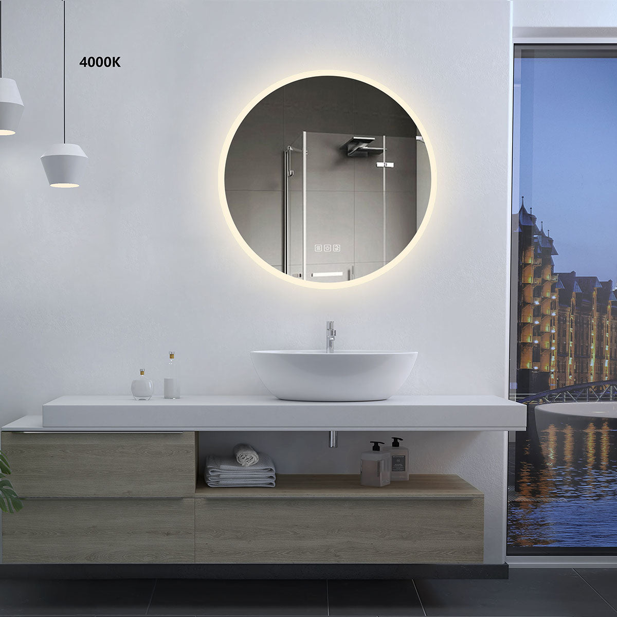 24" Led Mirror Galaxy Round Series