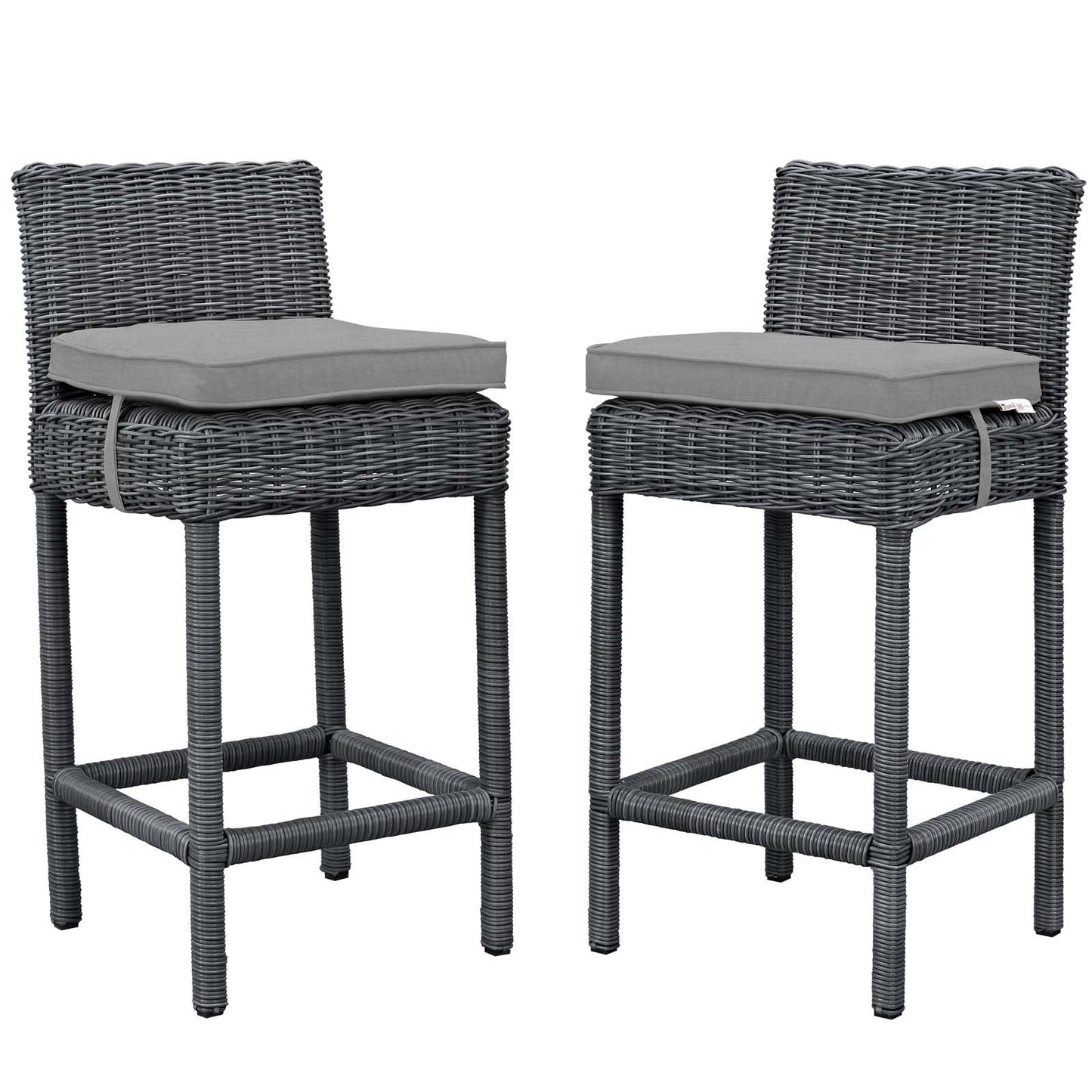Modway Summon 2 Piece Outdoor Patio Sunbrella® Pub Set, Multiple Colors
