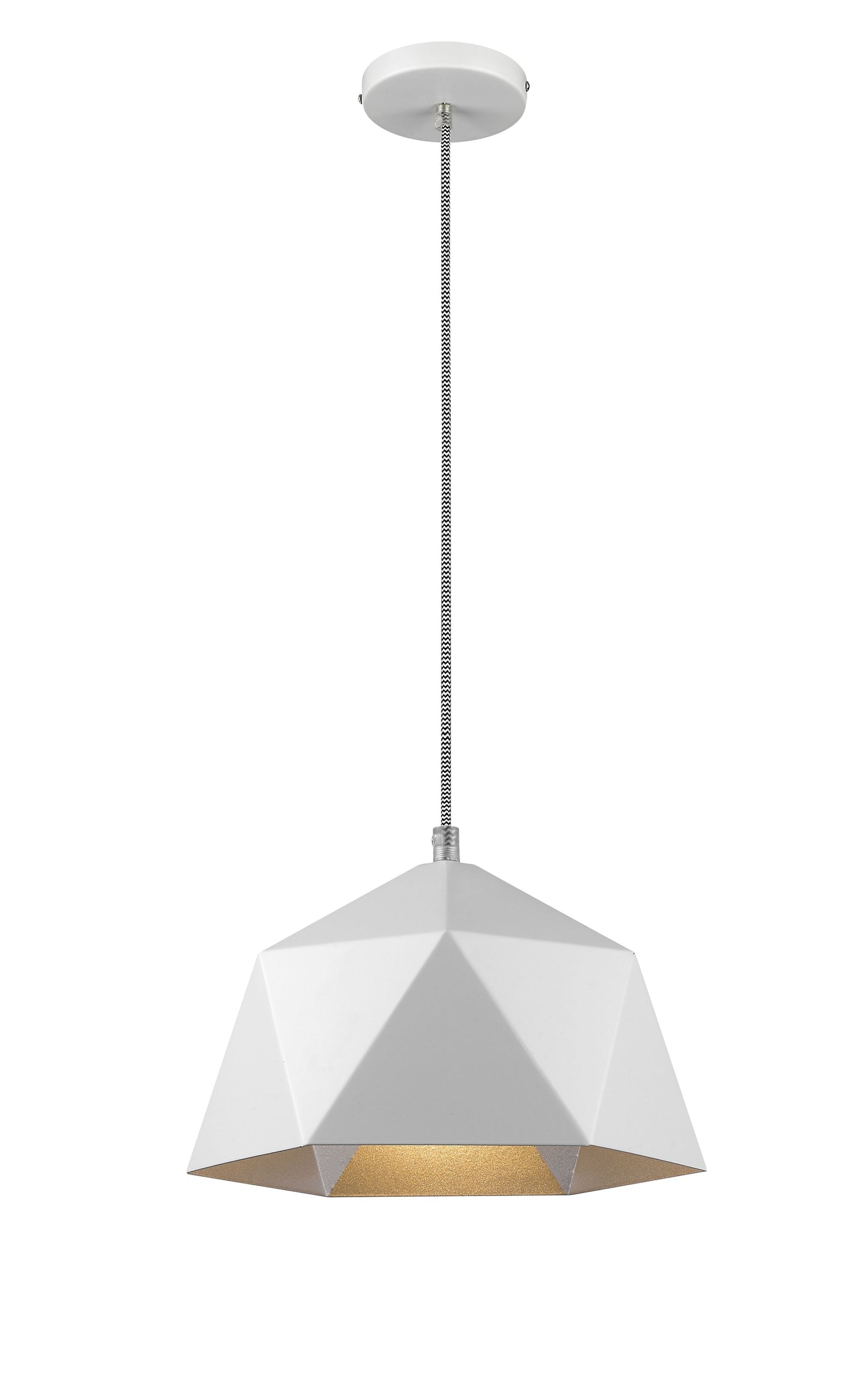 White Single Pendant Lighting - YS7702-1PS-WH