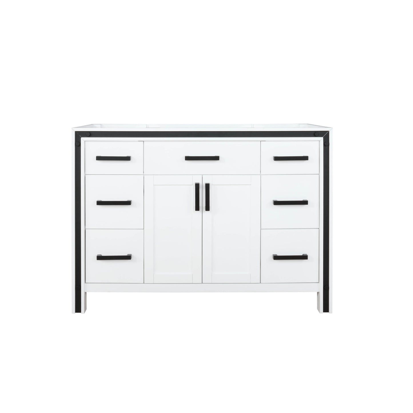 Ziva 48" White Vanity Cabinet Only