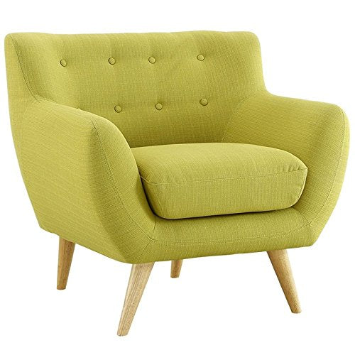 Modway Remark Mid-Century Modern Armchair with Upholstered Fabric