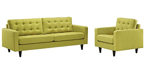 Modway Empress Left-Facing Upholstered Fabric Sectional Sofa