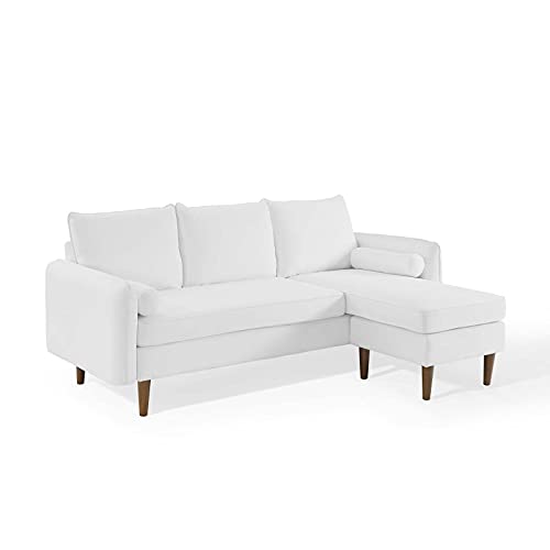 Modway Revive Upholstered Fabric Sofa and Loveseat Set, Gray