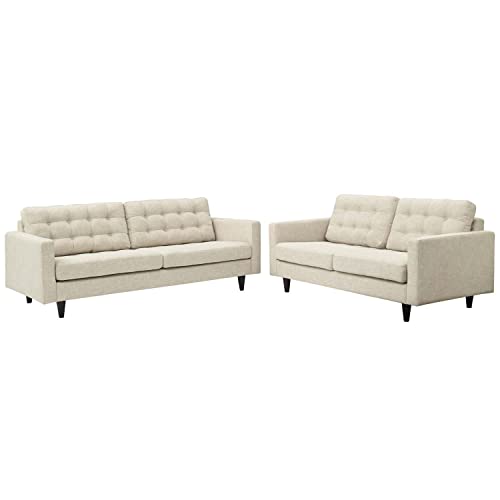 Modway Empress Left-Facing Upholstered Fabric Sectional Sofa
