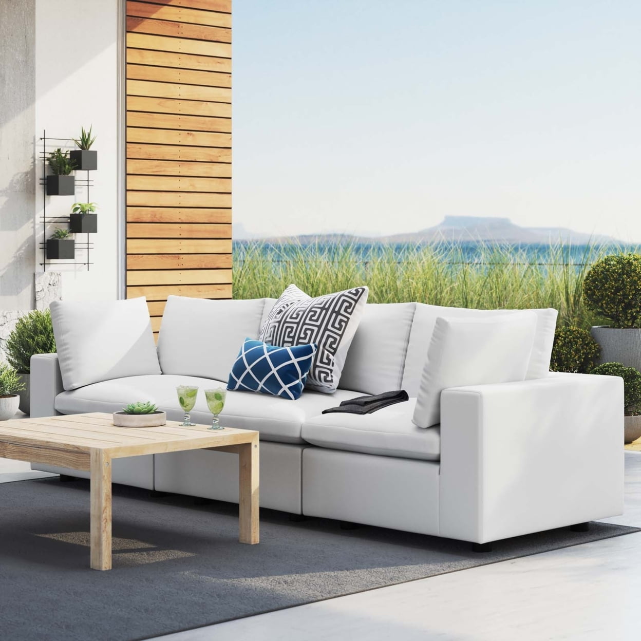 Commix Sunbrella Outdoor Patio Sofa-EEI-5579