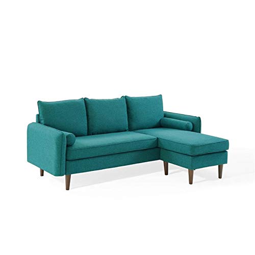Modway Revive Upholstered Fabric Sofa and Loveseat Set, Gray