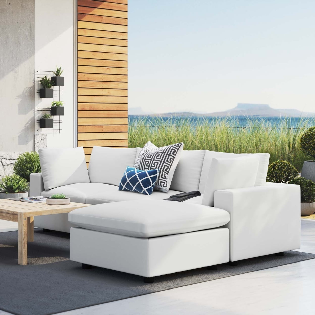 Commix 4-Piece Sunbrella Outdoor Patio Sectional Sofa-EEI-5581