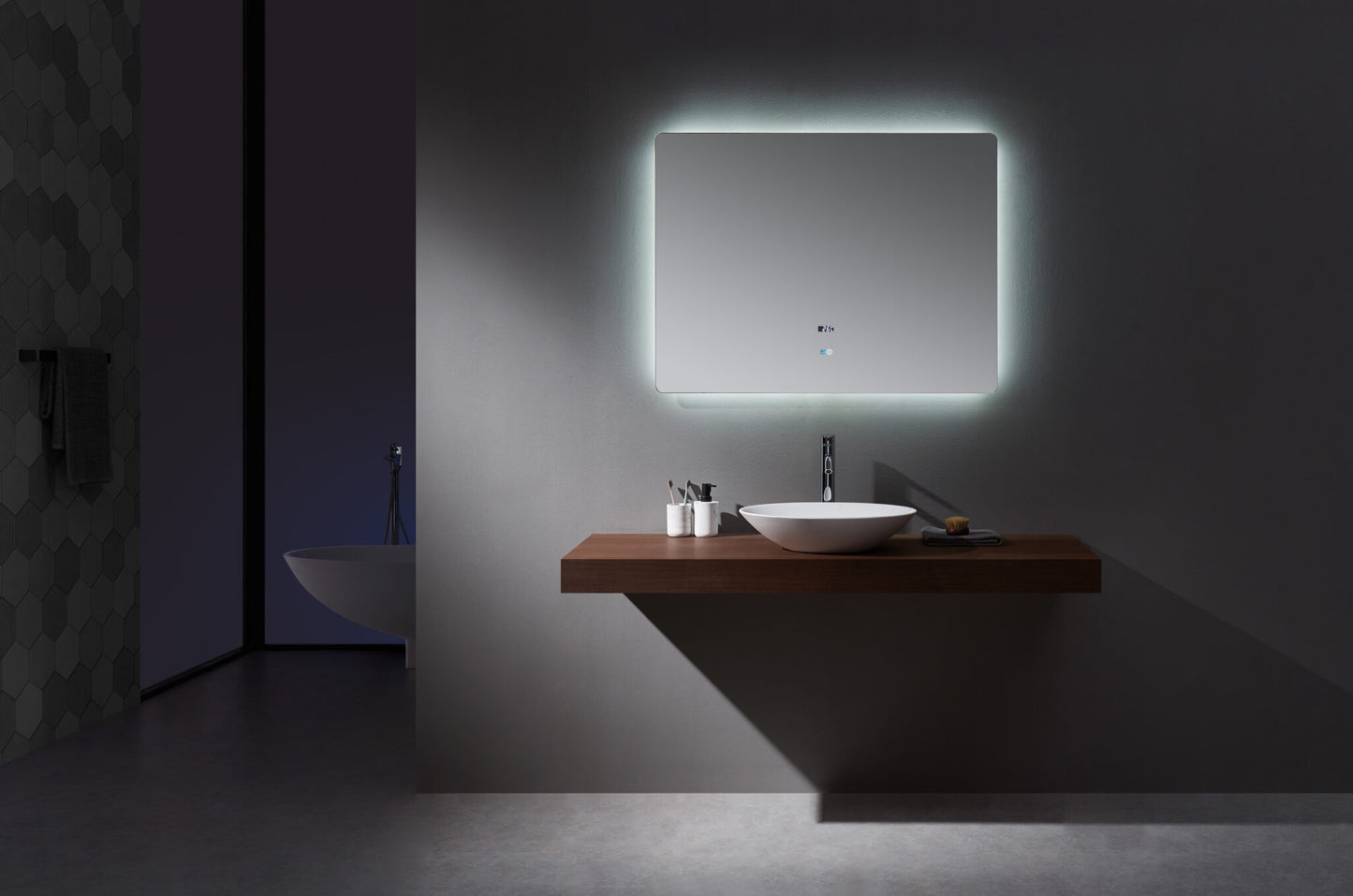 Lugano 42" Widex32" Tall LED Mirror w/ Defogger