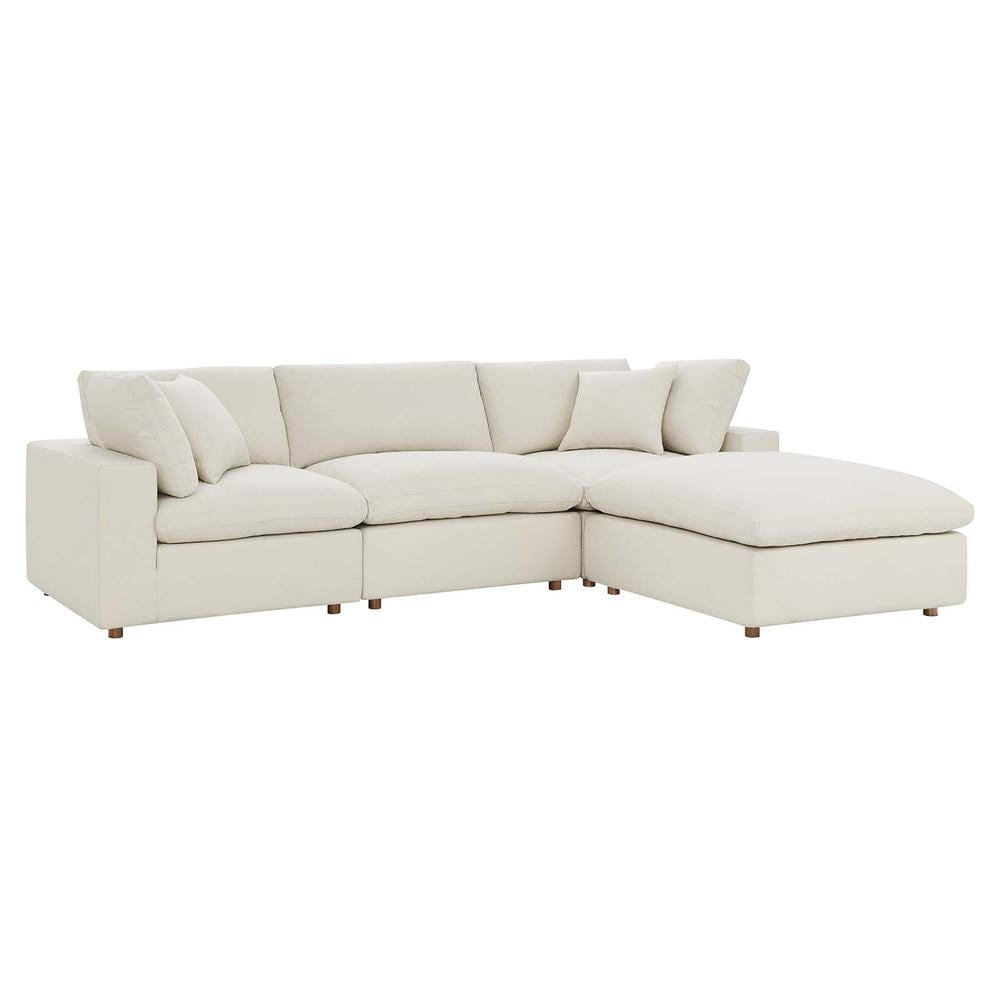 Commix Down Filled Overstuffed 4 Piece Sectional Sofa Set-EEI-3356