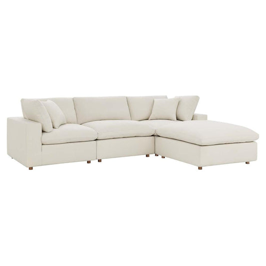 Commix Down Filled Overstuffed 4 Piece Sectional Sofa Set-EEI-3356