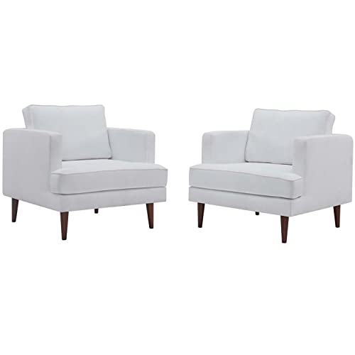 Modway Agile Upholstered Fabric Armchair Set of 2