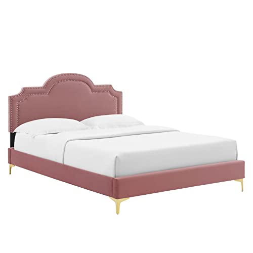 Modway Aviana Platform, Queen, Dusty Rose