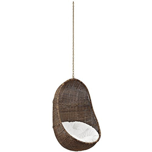 Modway EEI-2275-WHI-SET Whisk Outdoor Patio Swing Chair