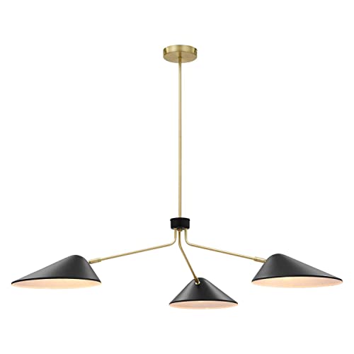 Modway Journey 3-Light 14" Arm Pendant with Black Finish EEI-5297-BLK