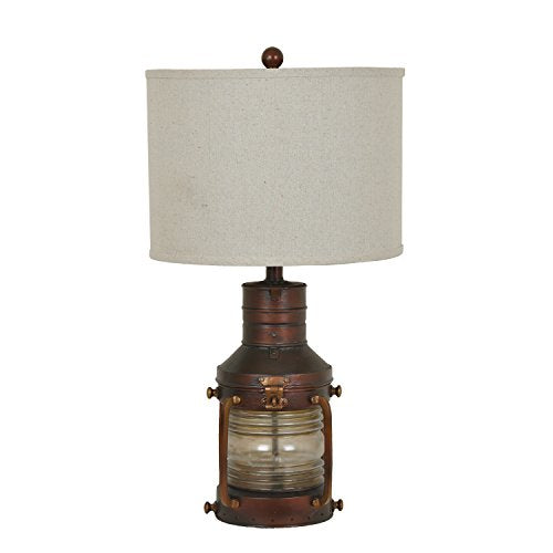 Crestview Collection CVABS964 Copper Lantern Table Lamp Lighting