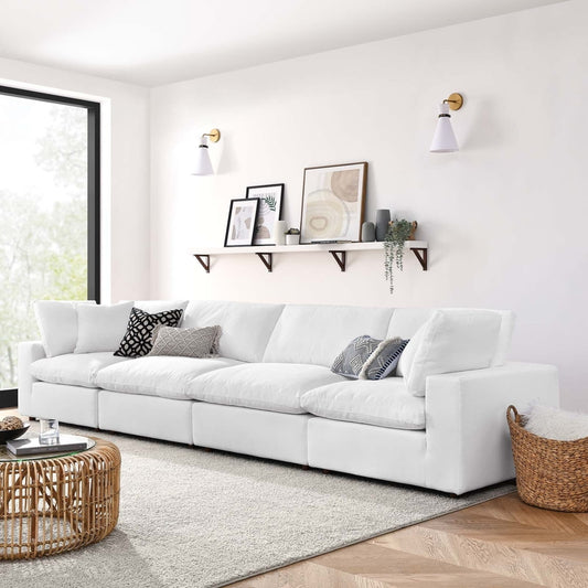 Commix Down Filled Overstuffed 4 Piece Sectional Sofa Set-EEI-3357