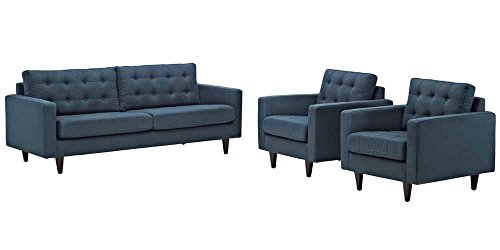 Modway Empress Left-Facing Upholstered Fabric Sectional Sofa