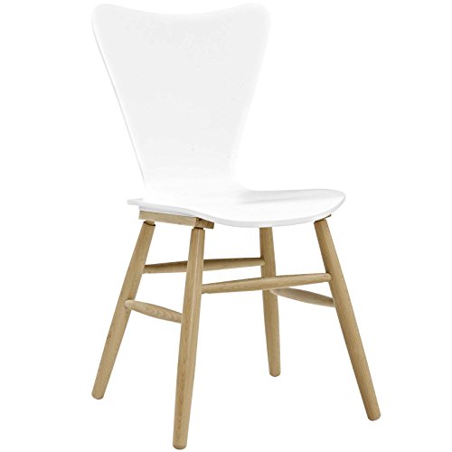 Modway Cascade Mid-Century Modern Wood Dining Side Chair