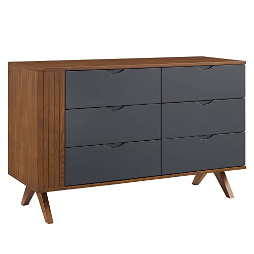 Modway Dylan Dresser with Walnut Gray Finish MOD-6677-WAL-GRY