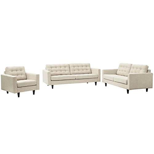 Modway Empress Left-Facing Upholstered Fabric Sectional Sofa