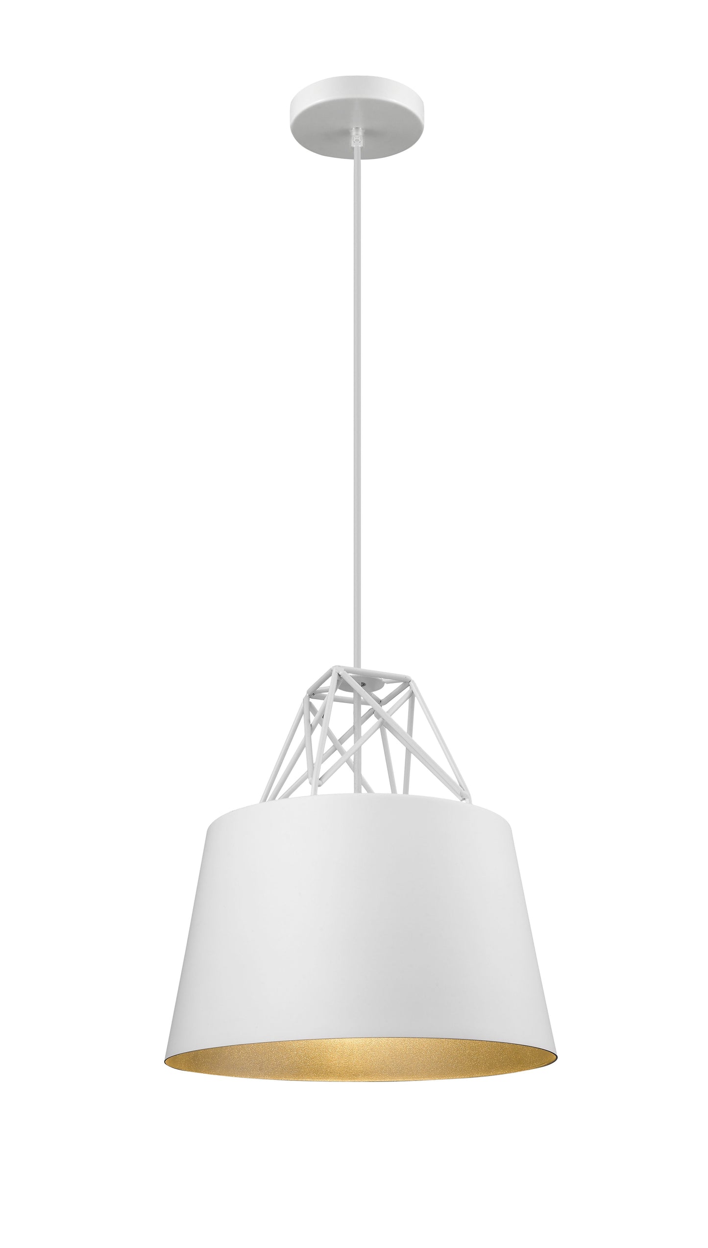 White Single Pendant Lighting - YS7703-1PS-WH