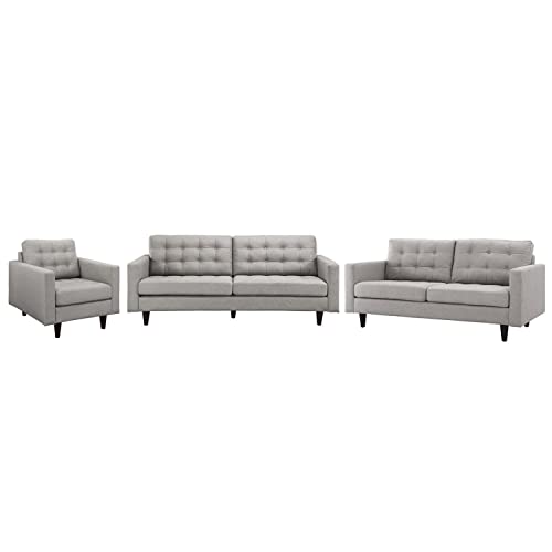 Modway Empress Left-Facing Upholstered Fabric Sectional Sofa
