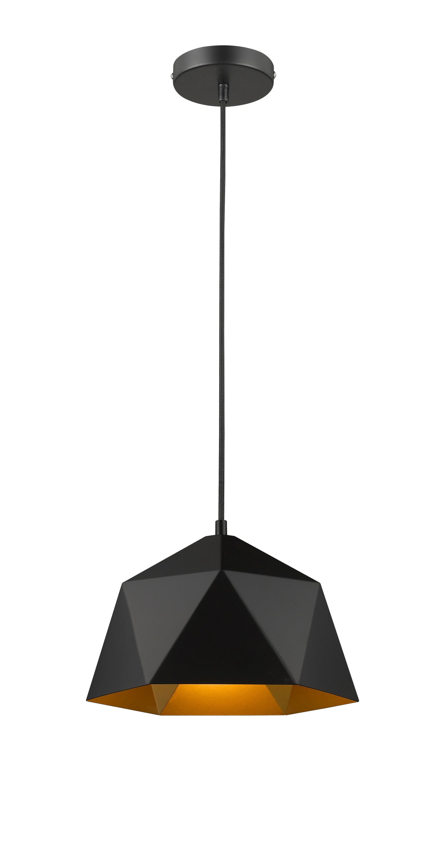Black Single Pendant Lighting - YS7702-1PS-BK