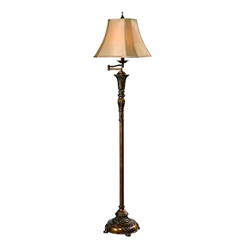 Crestview Collection CVAOP046 Tyler Floor Lamp Lighting, Gold