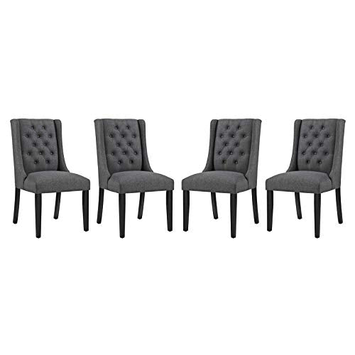 Modway Baronet Modern Tufted Upholstered Fabric Parsons Kitchen and Dining Room