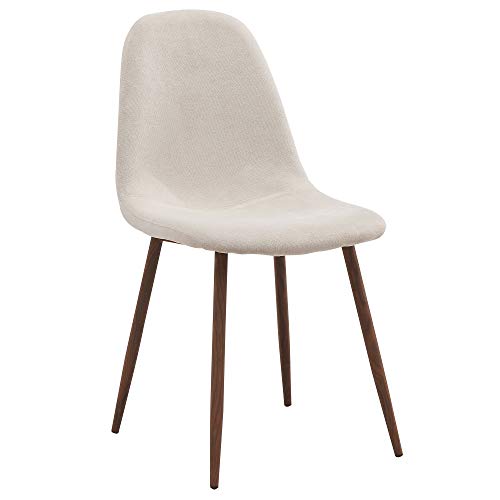 WHI , Beige Mid Century Modern Side Chair, Set of 4