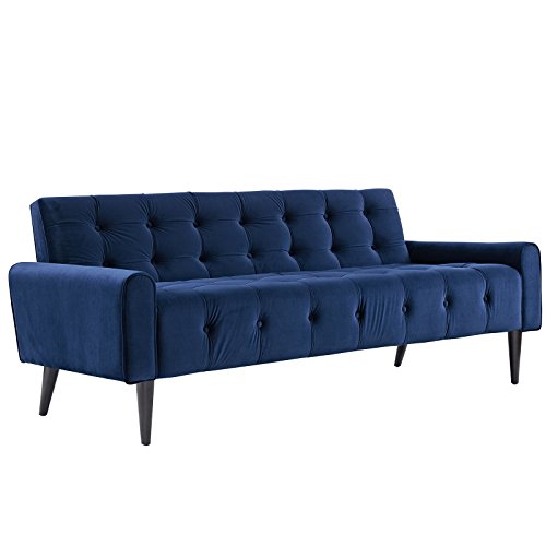 Modway Delve Luxury Button Tufted Upholstered Velvet Sofa In Green