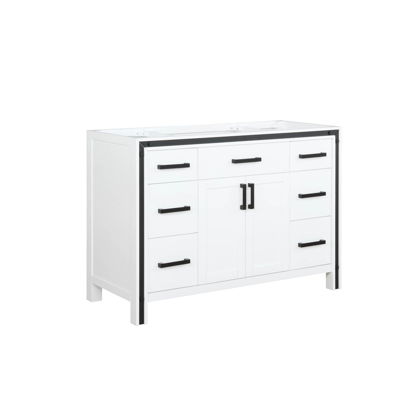 Ziva 48" White Vanity Cabinet Only