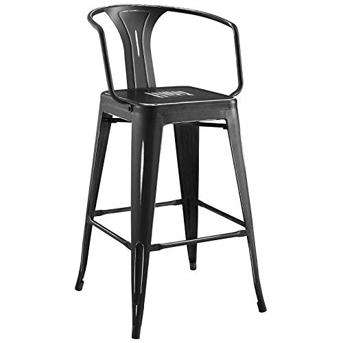 Modway Promenade Modern Aluminum Bistro Bar Stool