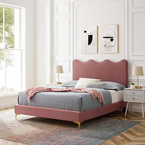Modway Current Platform, Full, Dusty Rose