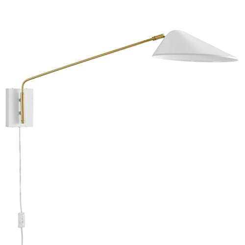 Modway Journey 24" Swing Arm Wall Sconce with White Finish EEI-5295-WHI