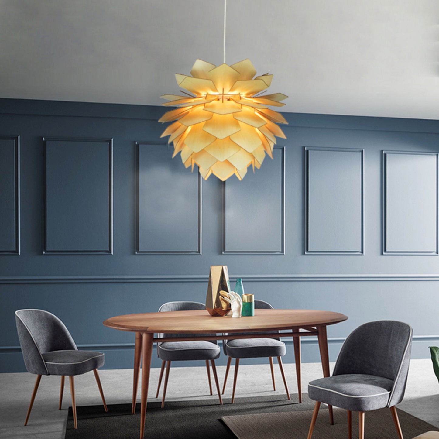 Wood Chandelier - JU01C20W