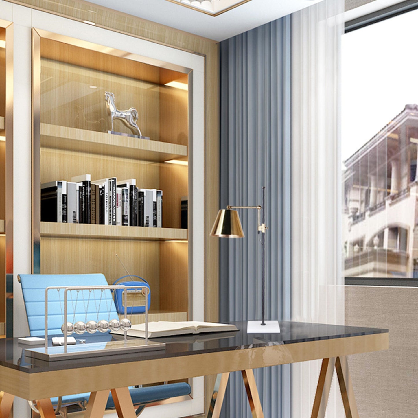 Black Table Lamp - MTL15PQ-GD