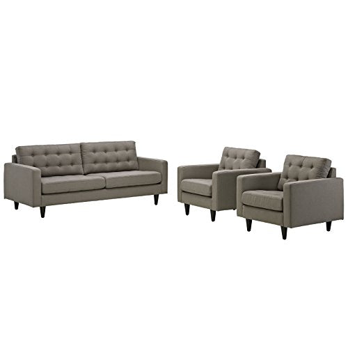 Modway Empress Left-Facing Upholstered Fabric Sectional Sofa