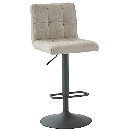 WHI , Beige Adjustable Height Bar Stool, Set of 2