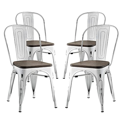 Modway Promenade Stackable Modern Aluminum Bistro