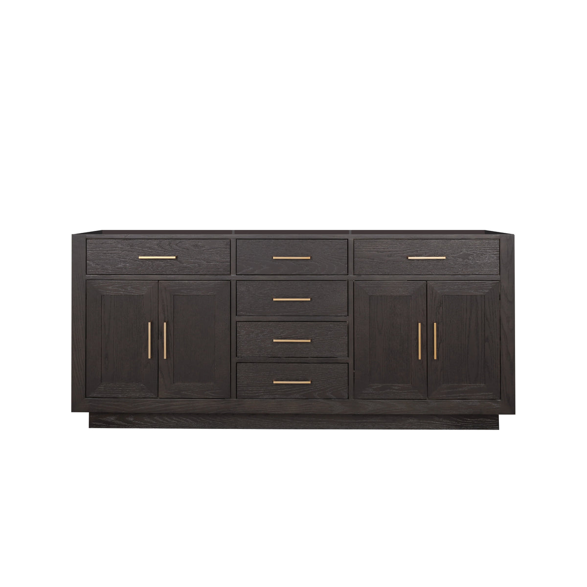 Lexora Abbey 72 in. Brown Oak Double Sink Bath Vanity