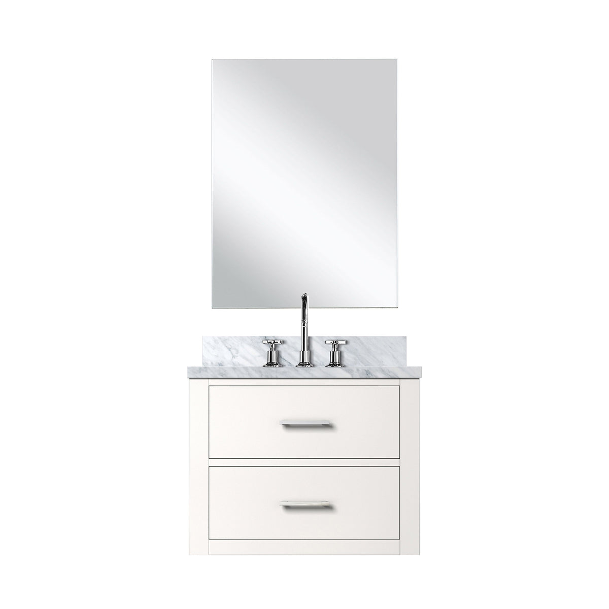 Lexora Castor 24 in. White Single Sink Bath Vanity