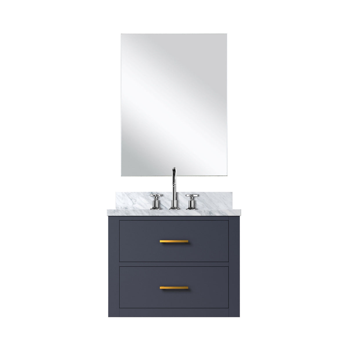 Lexora Castor 24 in. Blue Single Sink Bath Vanity