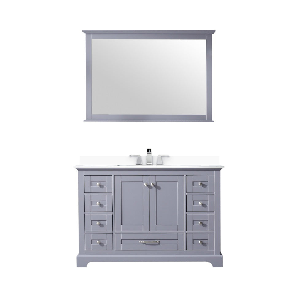 Lexora Dukes 48 in. Dark Grey Single Sink Bath Vanity