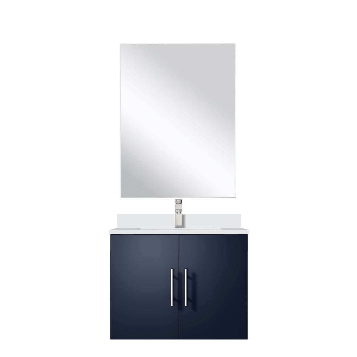 Lexora Geneva 24 in. Navy Blue Single Sink Bath Vanity