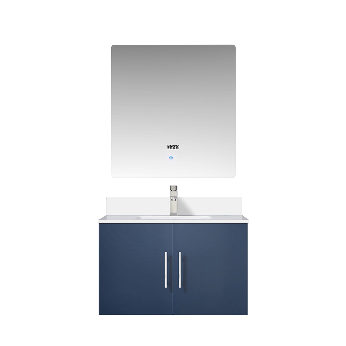 Lexora Geneva 30 in. Navy Blue Single Sink Bath Vanity