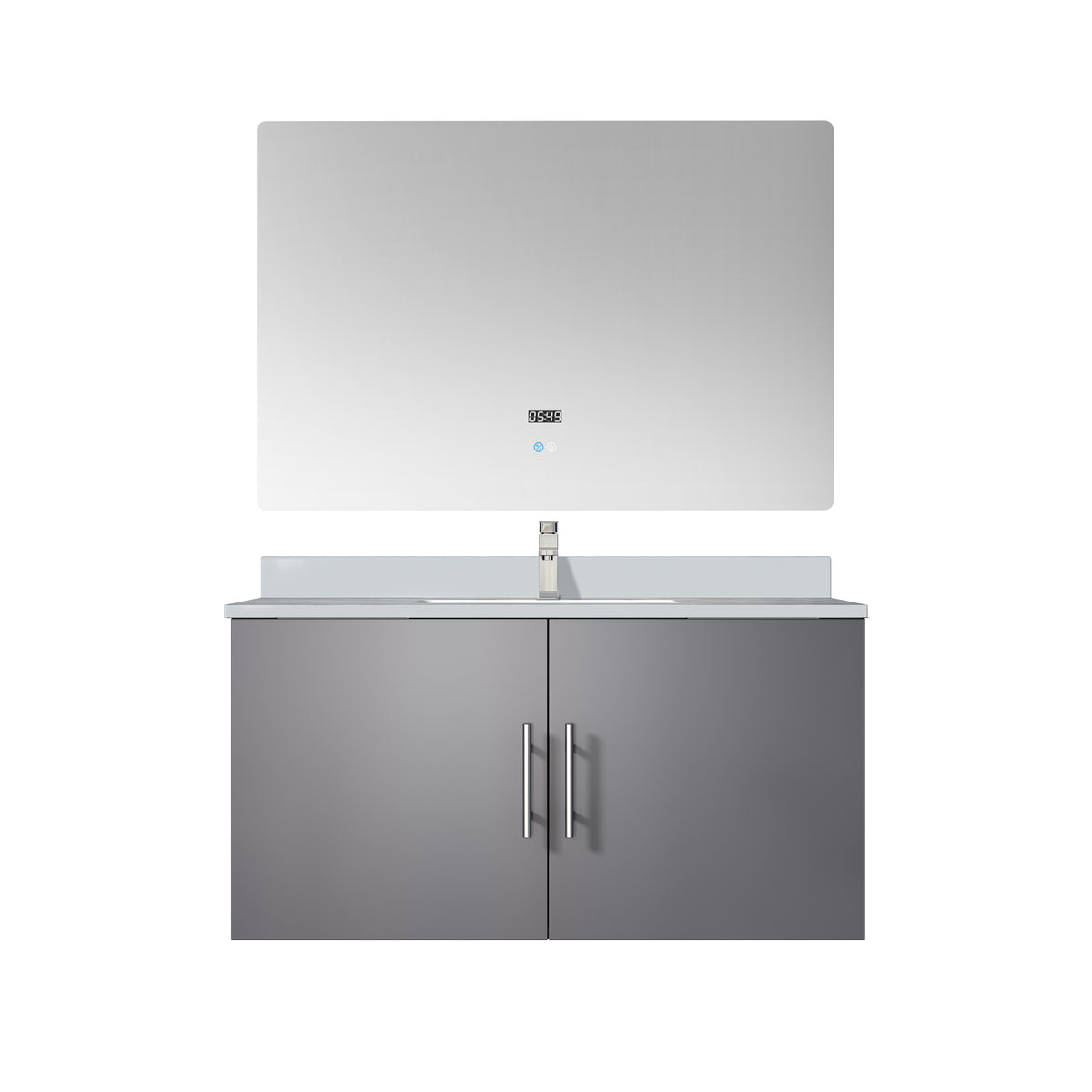 Lexora Geneva 36 in. Dark Grey Single Sink Bath Vanity