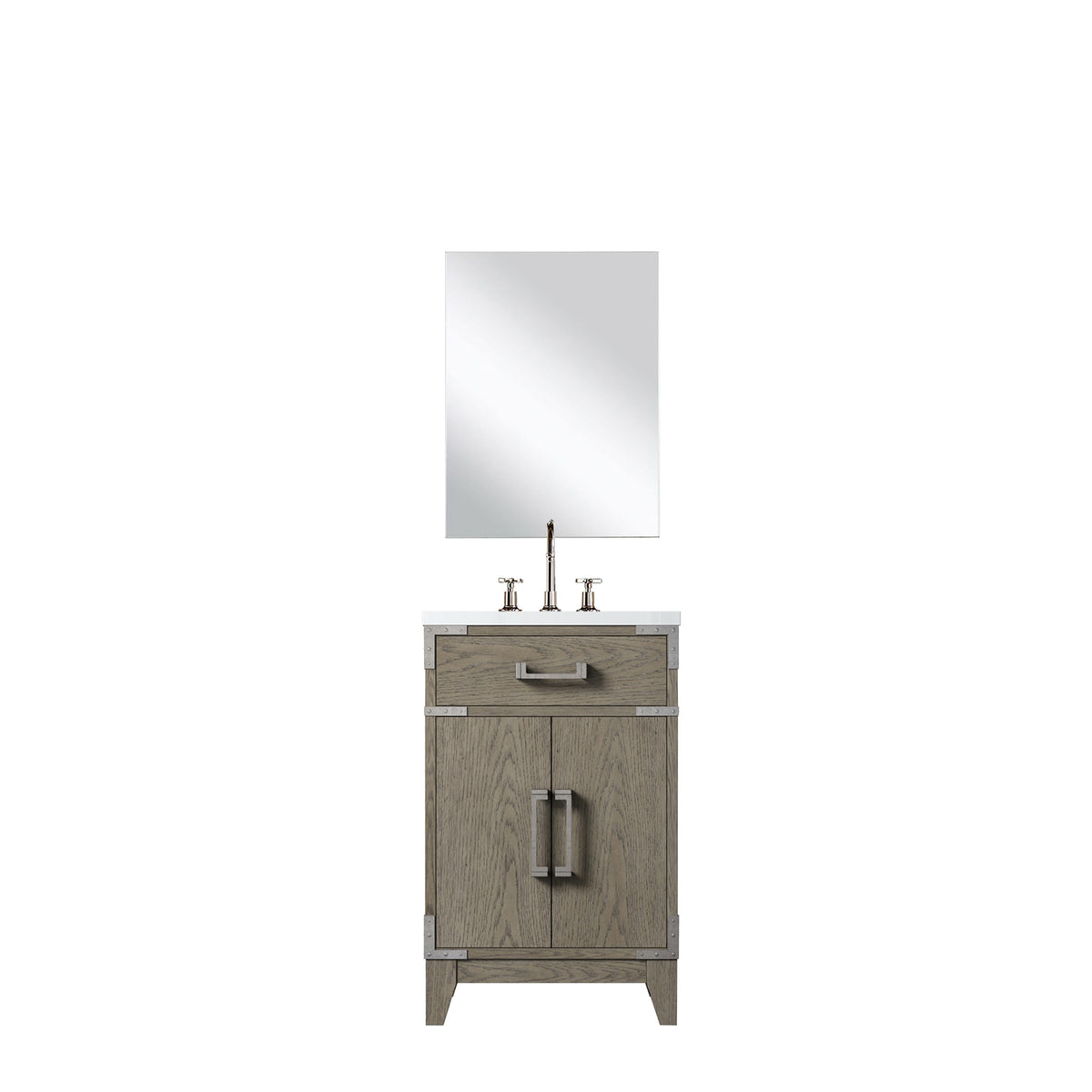 Lexora Laurel 20 in. Grey Oak Single Sink Bath Vanity