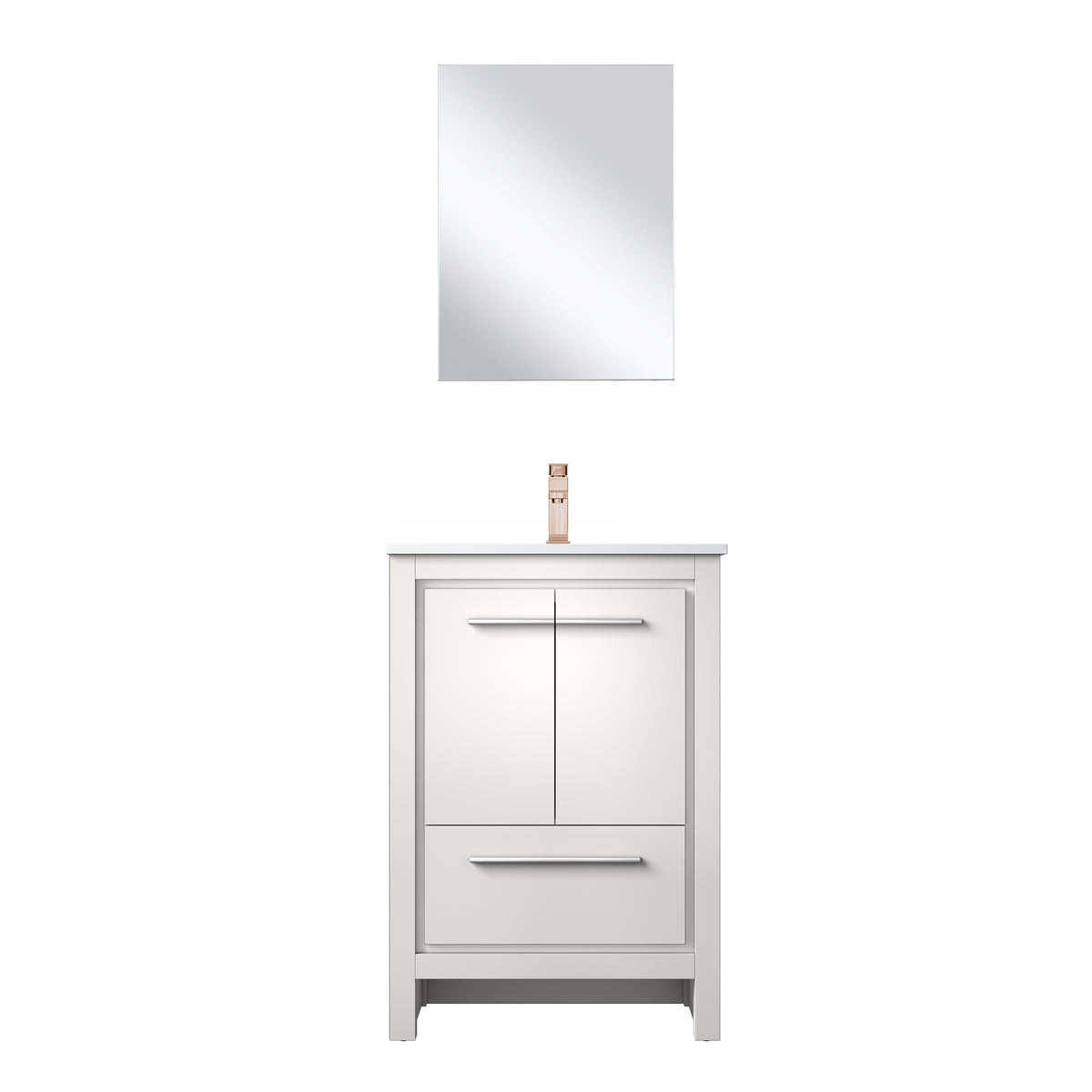 Lexora Lafarre 24 in. White Single Sink Bath Vanity