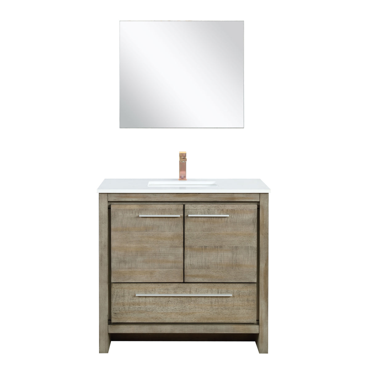 Lexora Lafarre 36 in. Rustic Acacia Single Sink Bath Vanity